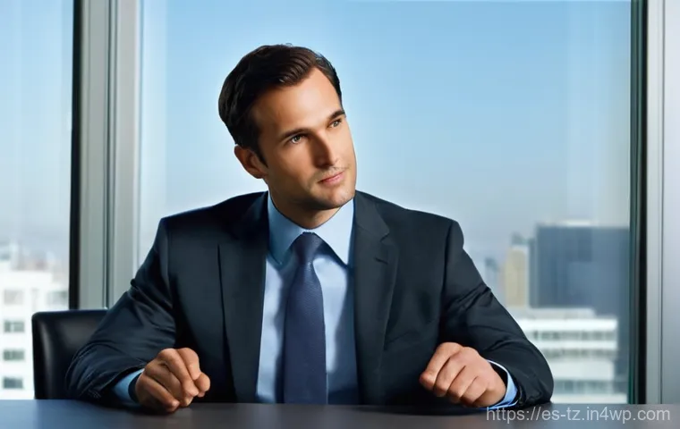 감정 해독을 위한 비언어적 의사소통 이해하기 - **Prompt 1: Subtle Discomfort in a Business Meeting**
    "A professional man, appearing to be in hi...